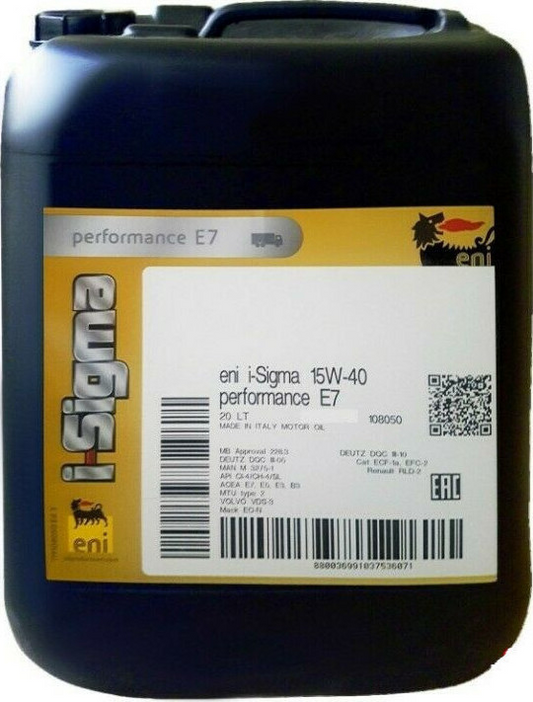 ENI i-Sigma Performance E7 15W40 - 20 L